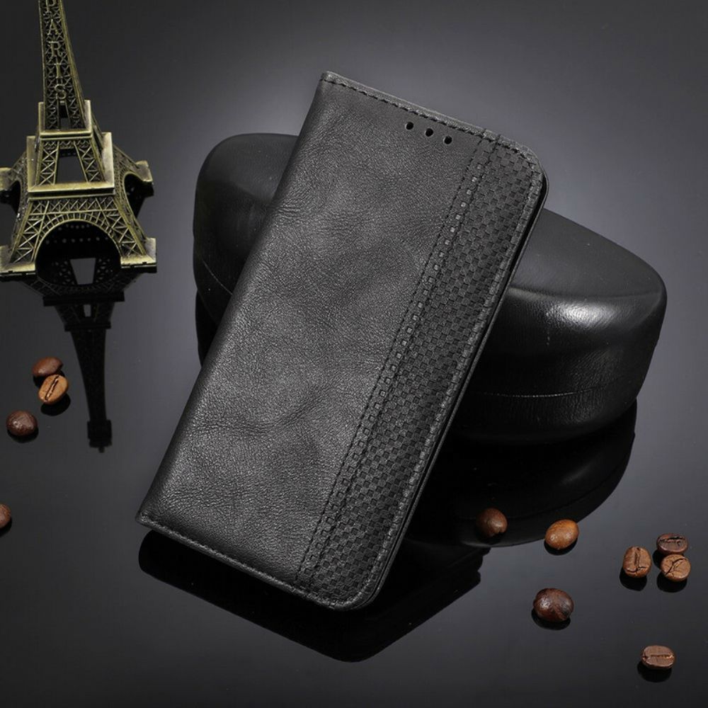 Bescherming Hoesje voor Huawei P Smart 2020 Folio-hoesje Vintage Gestileerd Leereffect