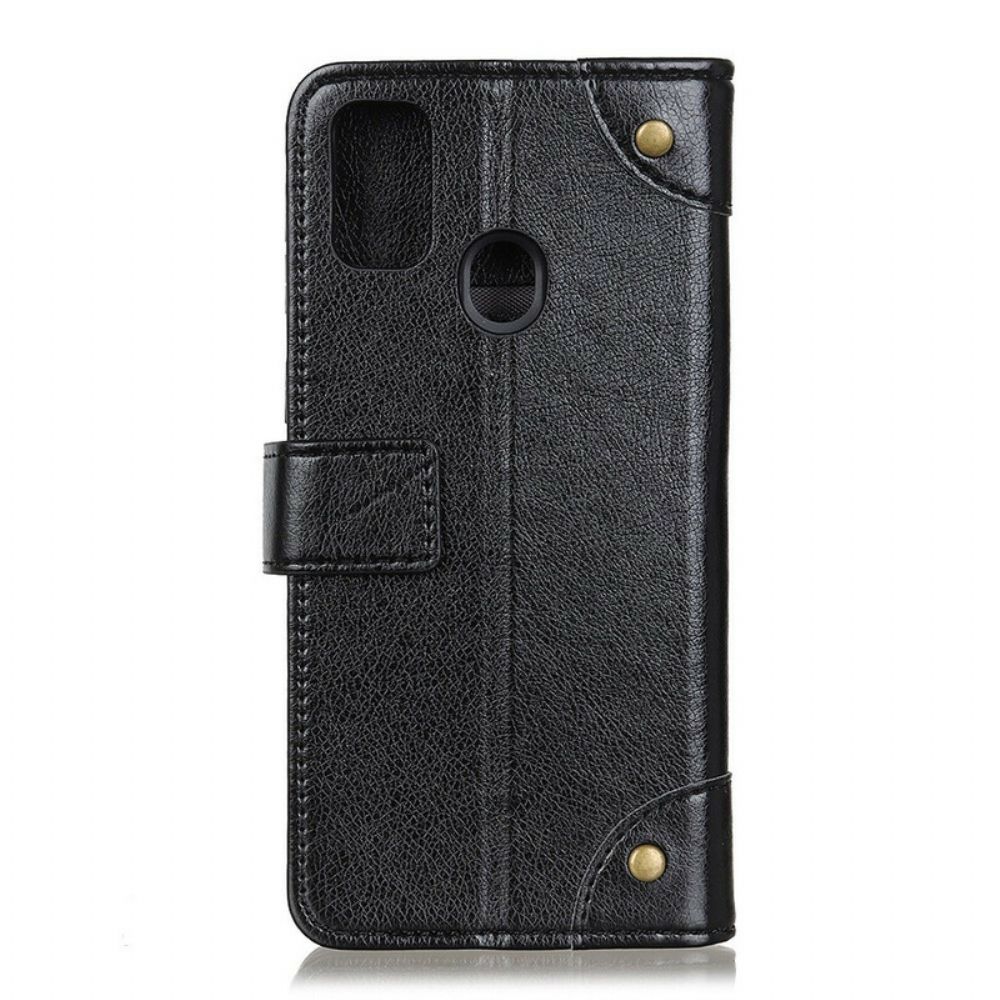 Flip Case voor Huawei P Smart 2020 Vintage Nappaleereffect