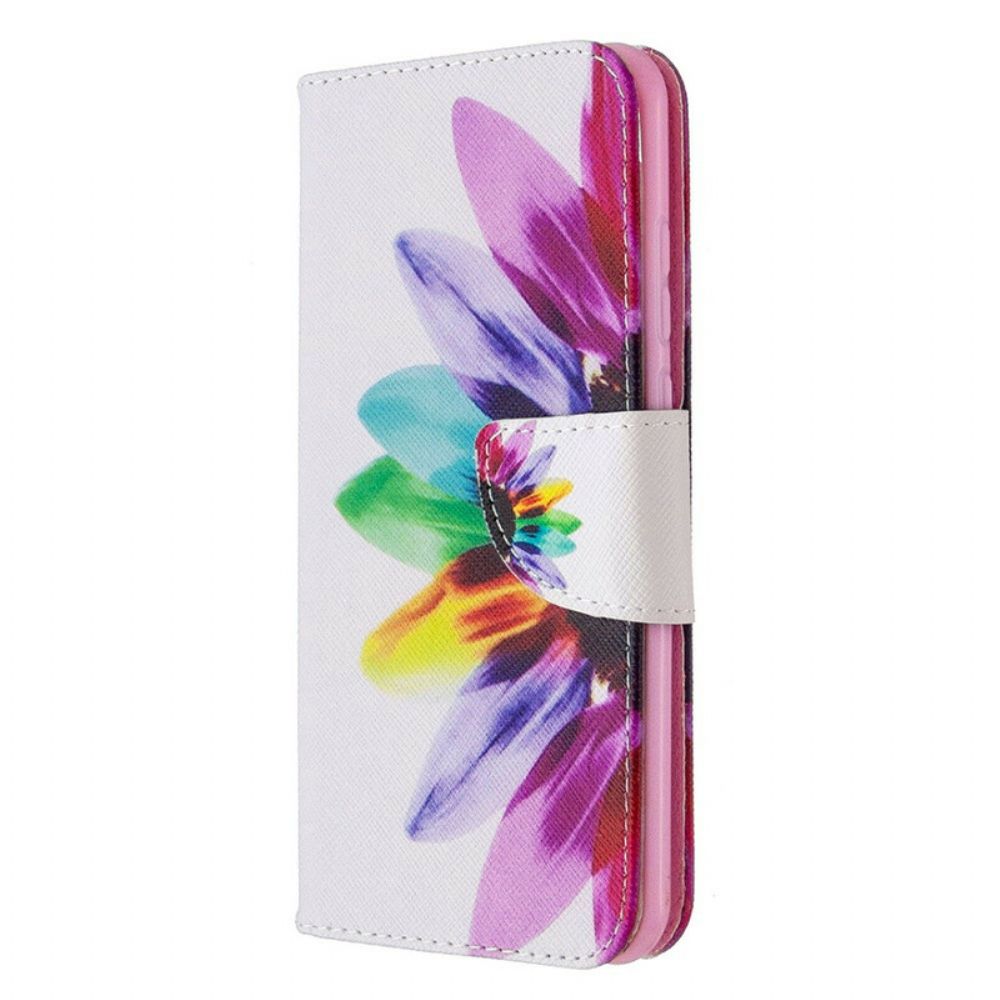 Folio-hoesje voor Huawei P Smart 2020 Aquarel Bloem