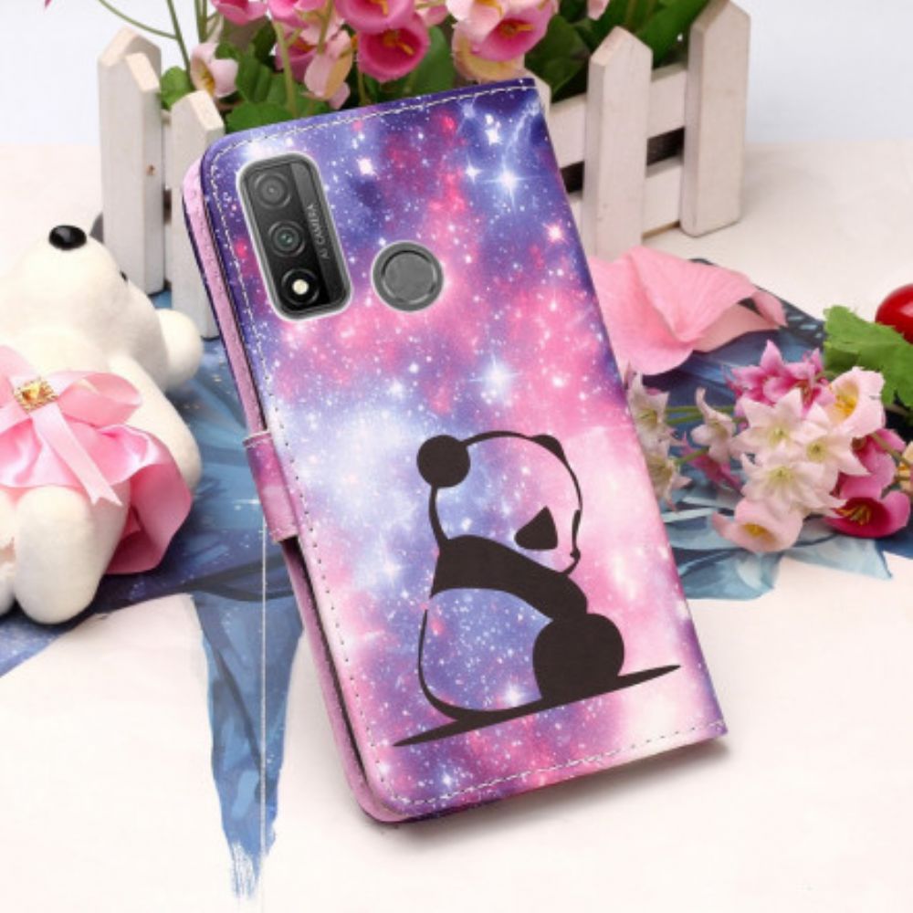 Folio-hoesje voor Huawei P Smart 2020 Met Ketting Thong Panda Mijmeringen