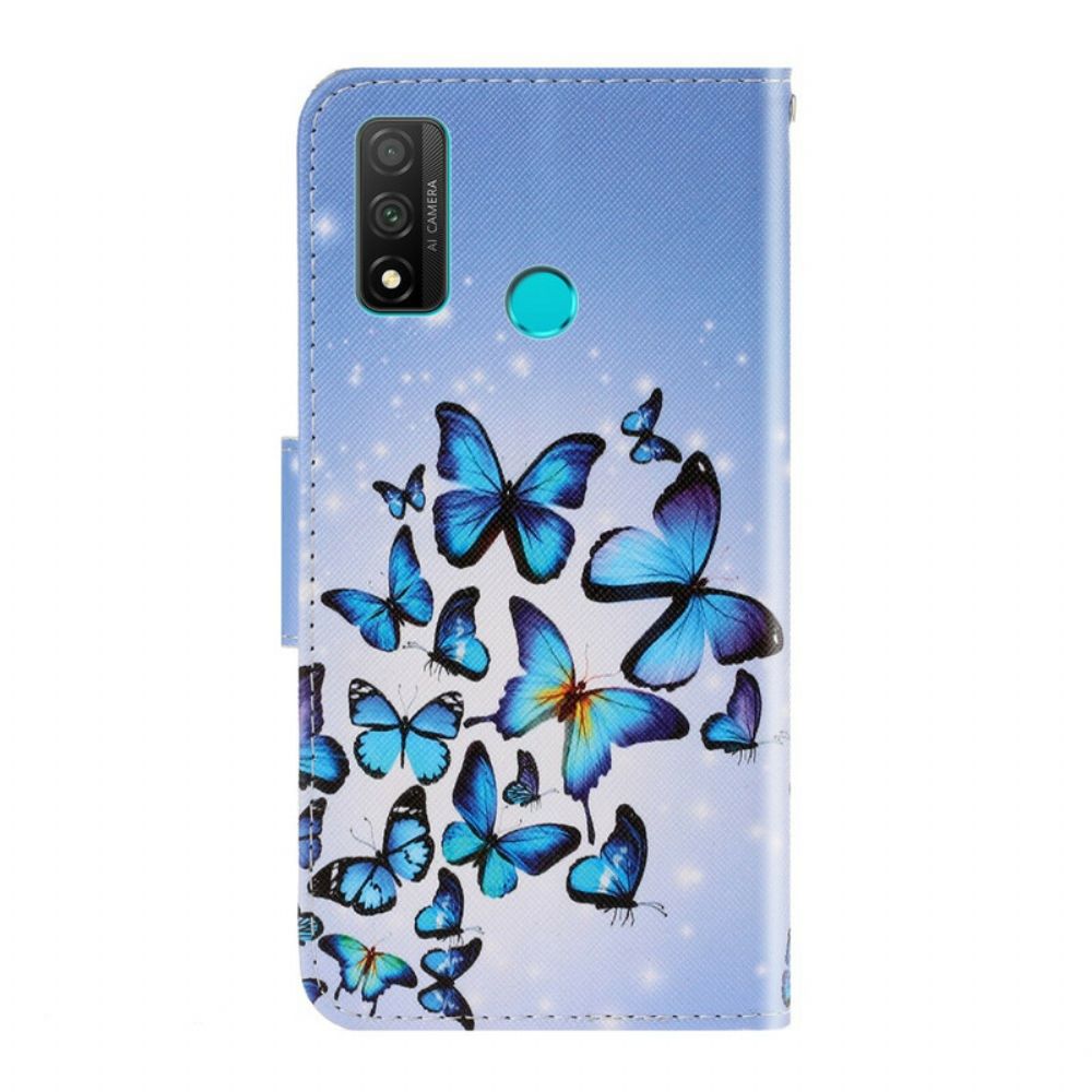 Folio-hoesje voor Huawei P Smart 2020 Met Ketting Vlinderriem Variaties