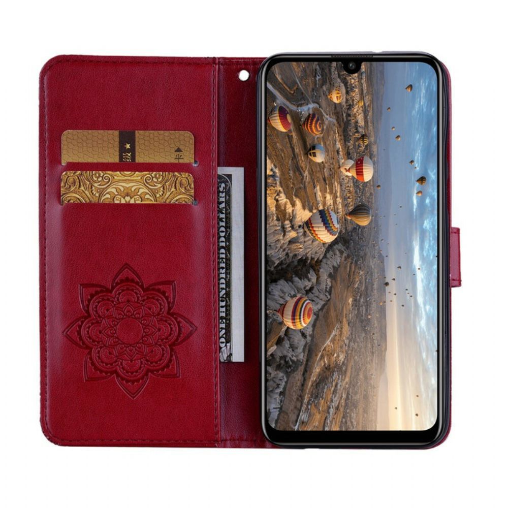 Folio-hoesje voor Huawei P Smart 2020 Uil Mandala En Charm