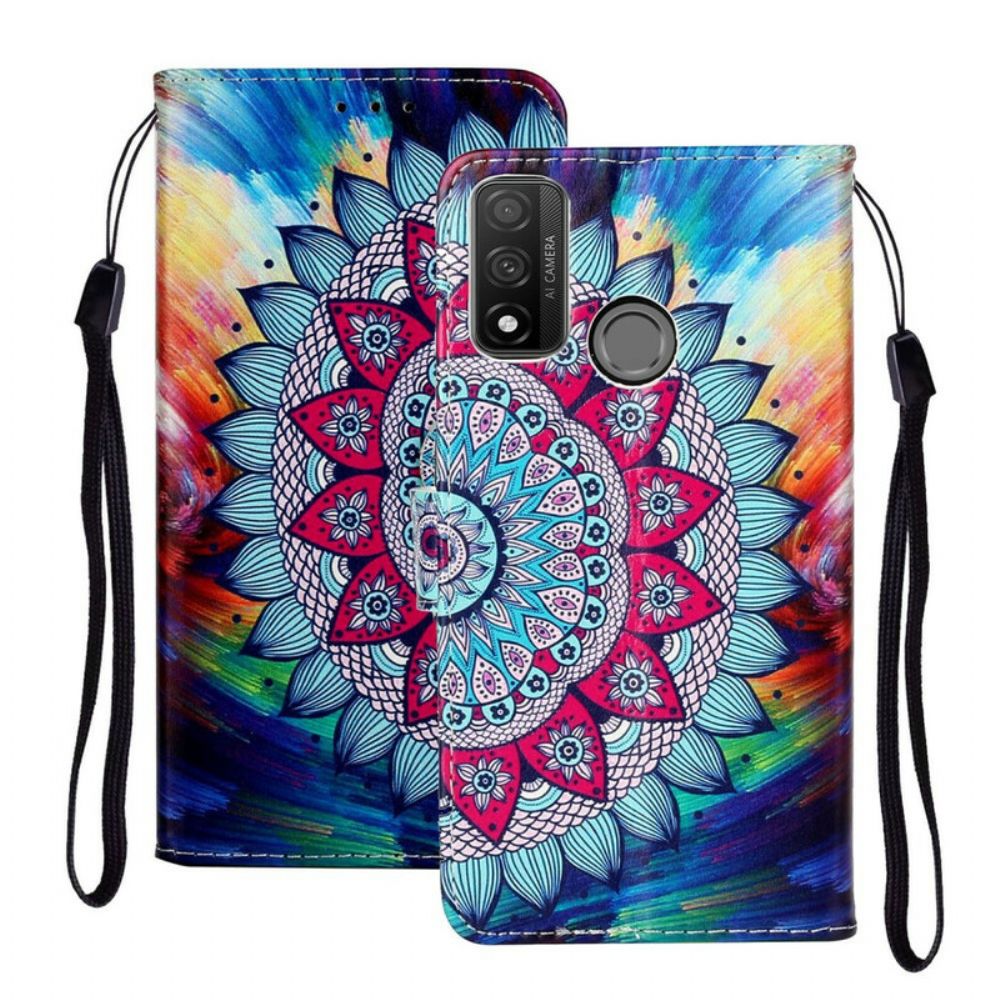 Folio-hoesje voor Huawei P Smart 2020 Ultra Kleurrijke Mandala