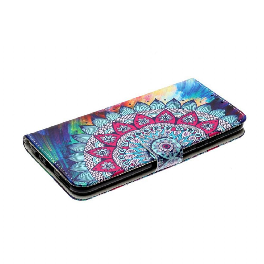 Folio-hoesje voor Huawei P Smart 2020 Ultra Kleurrijke Mandala