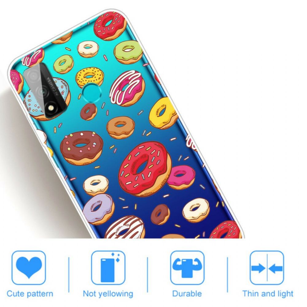 Hoesje voor Huawei P Smart 2020 Liefde Donuts