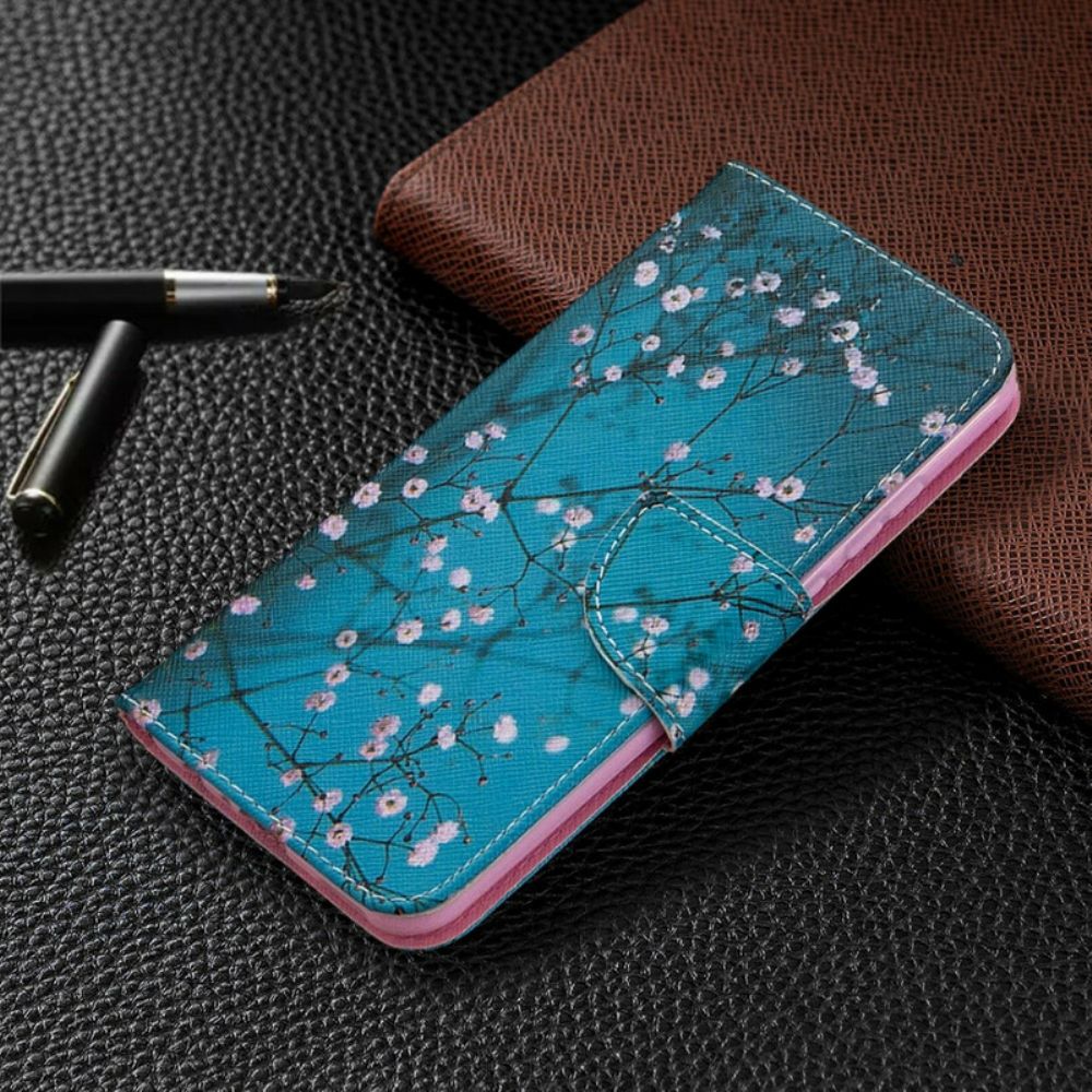 Leren Hoesje voor Huawei P Smart 2020 Bloeiende Boom