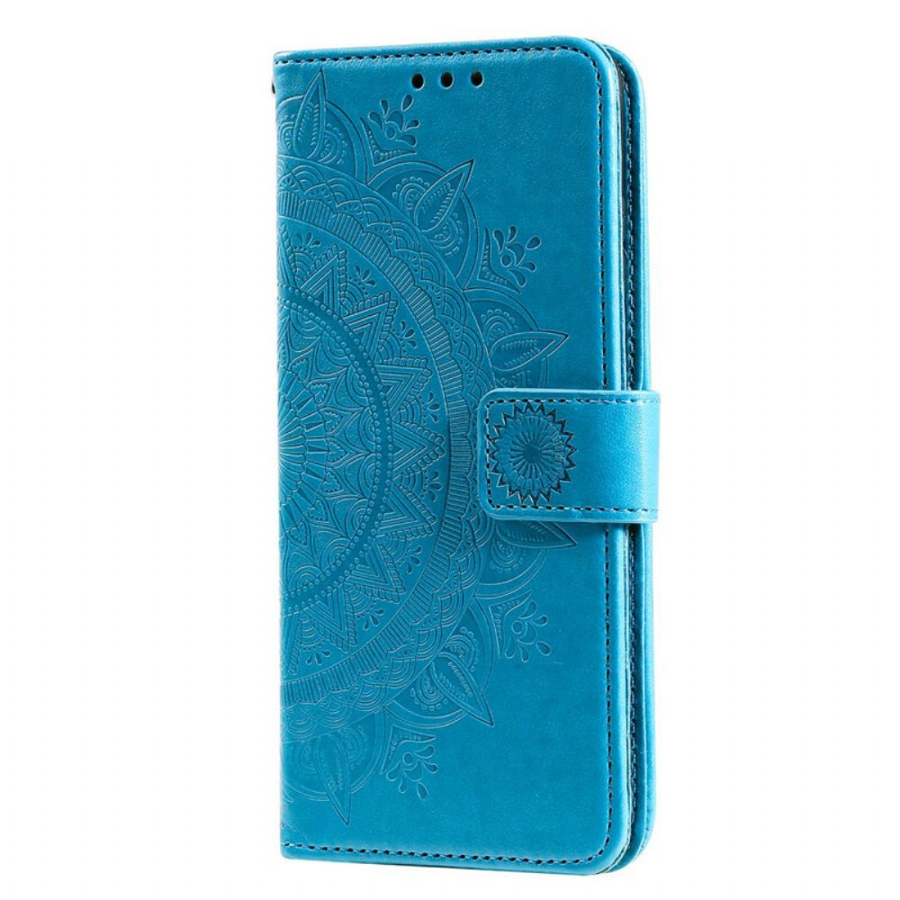 Leren Hoesje voor Huawei P Smart 2020 Zon Mandala