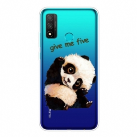 Telefoonhoesje voor Huawei P Smart 2020 Transparante Panda Give Me Five