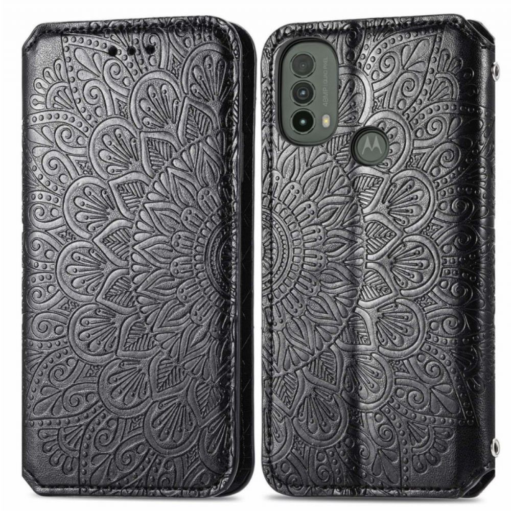 Bescherming Hoesje voor Moto E40 / E30 / E20 Folio-hoesje Mandala's