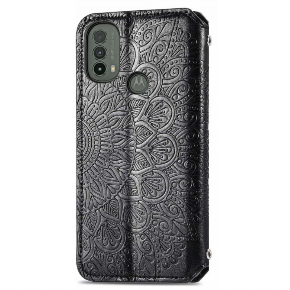 Bescherming Hoesje voor Moto E40 / E30 / E20 Folio-hoesje Mandala's