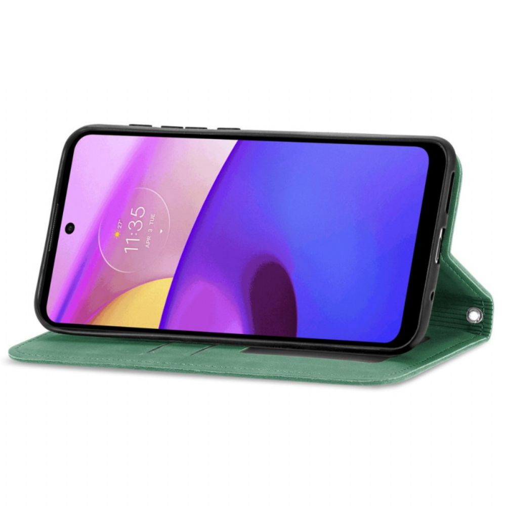 Bescherming Hoesje voor Moto E40 / E30 / E20 Folio-hoesje Skin-touch-ontwerp