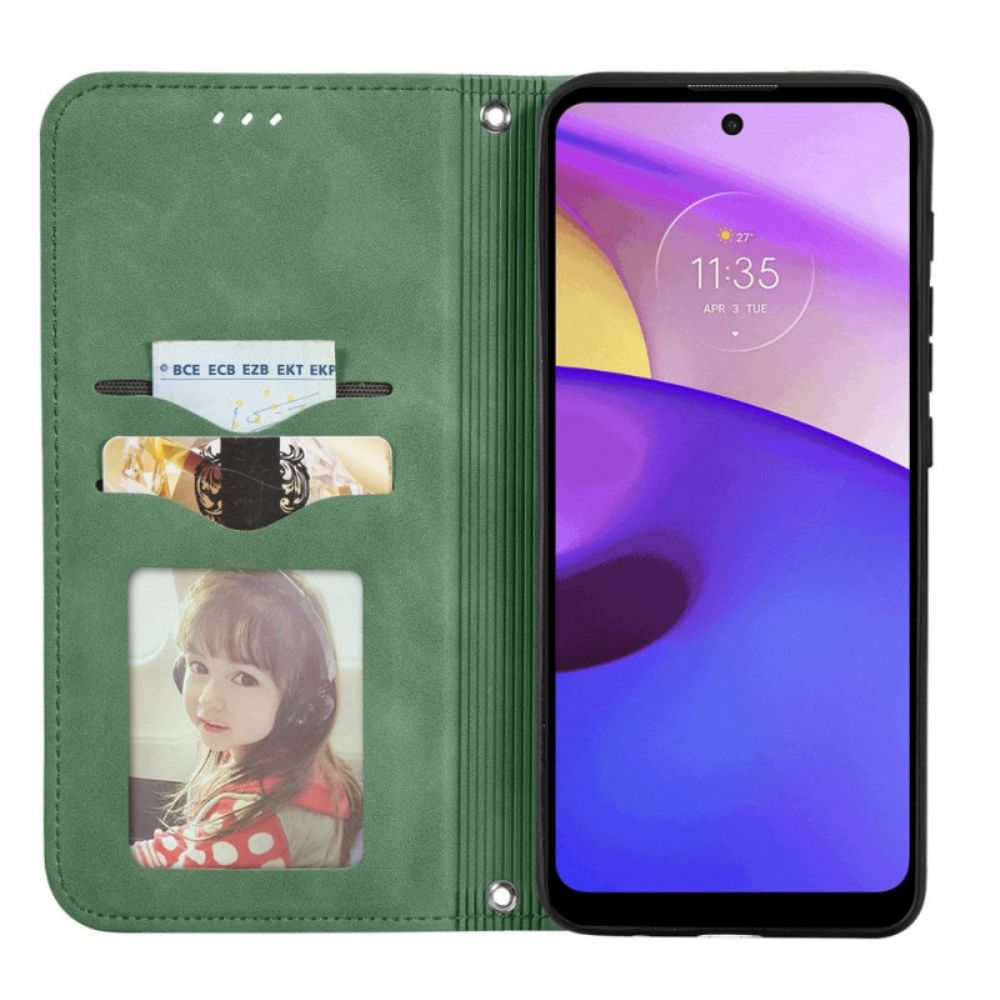 Bescherming Hoesje voor Moto E40 / E30 / E20 Folio-hoesje Skin-touch-ontwerp