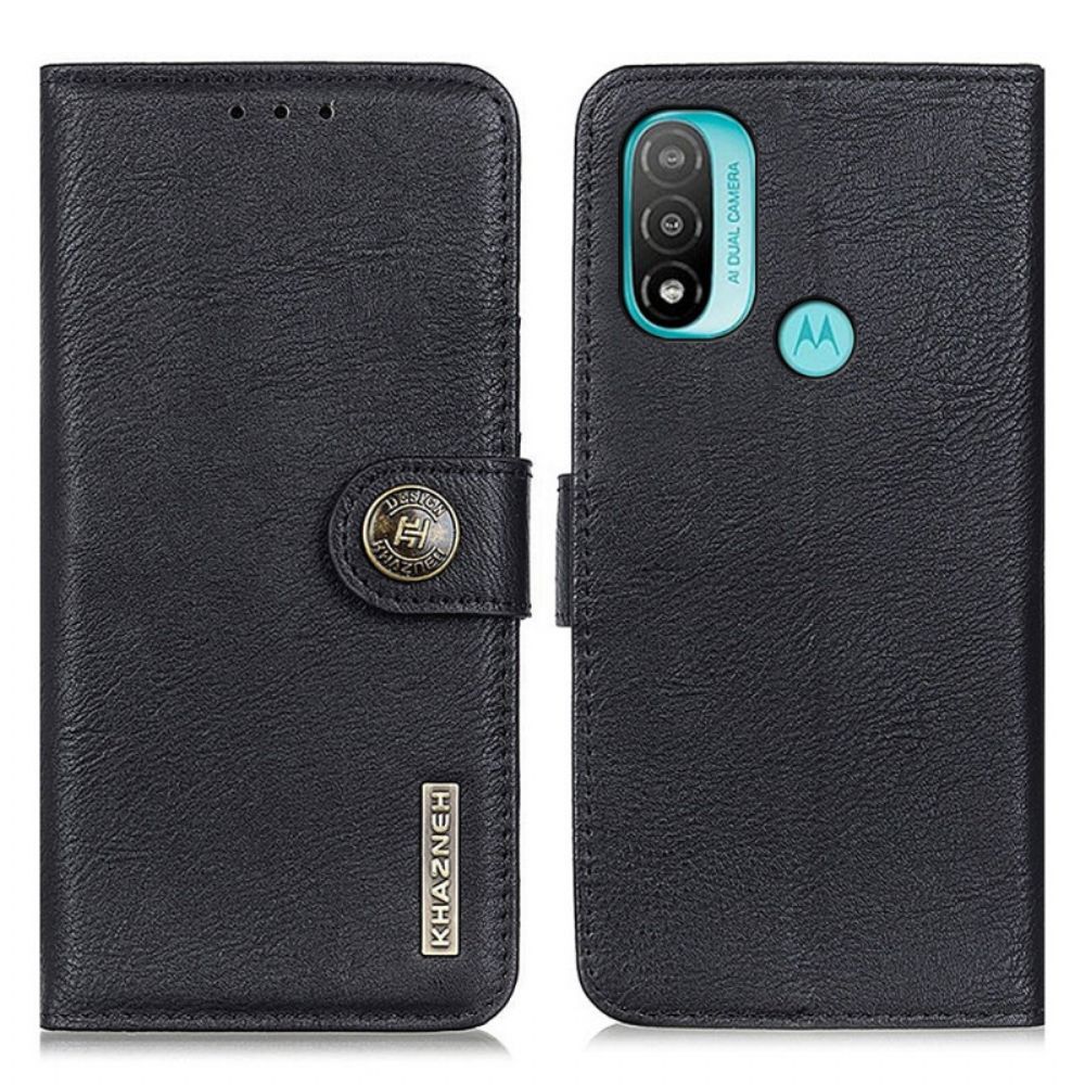 Flip Case voor Moto E40 / E30 / E20 Imitatieleer Khazneh