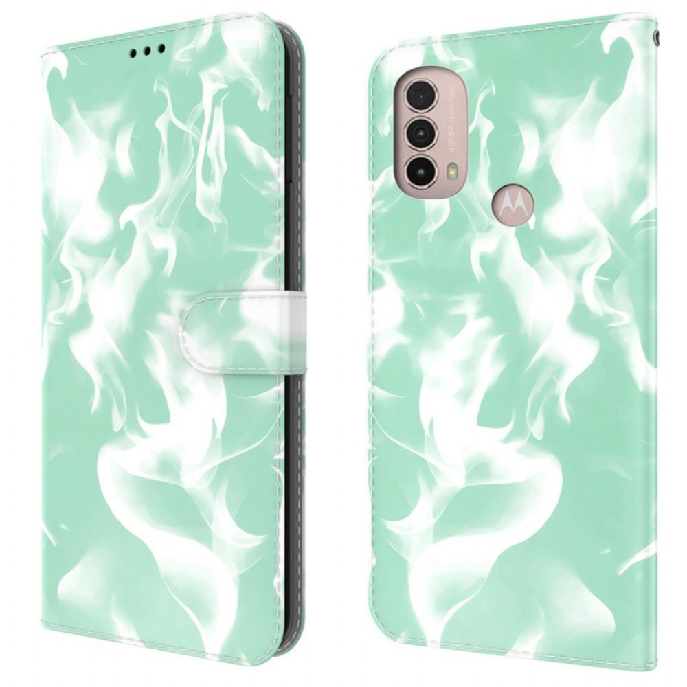 Folio-hoesje voor Moto E40 / E30 / E20 Abstract Patroon