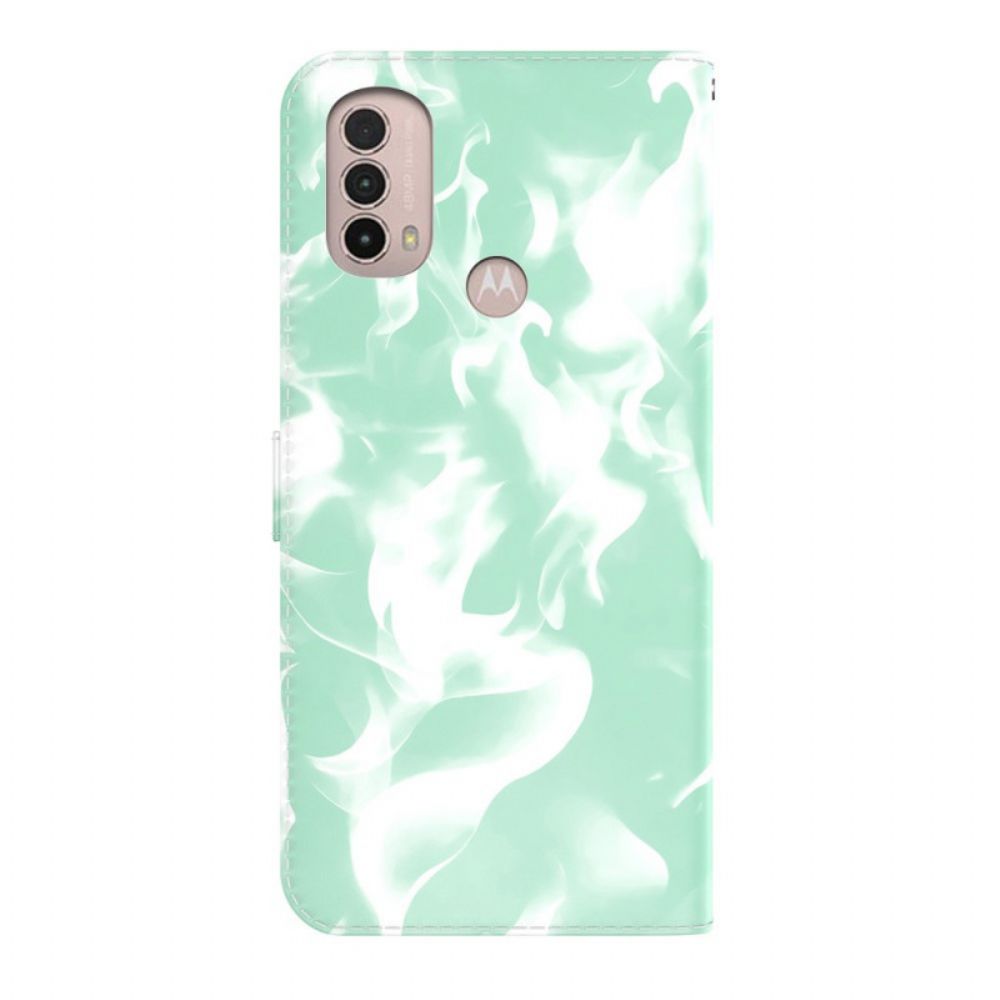 Folio-hoesje voor Moto E40 / E30 / E20 Abstract Patroon