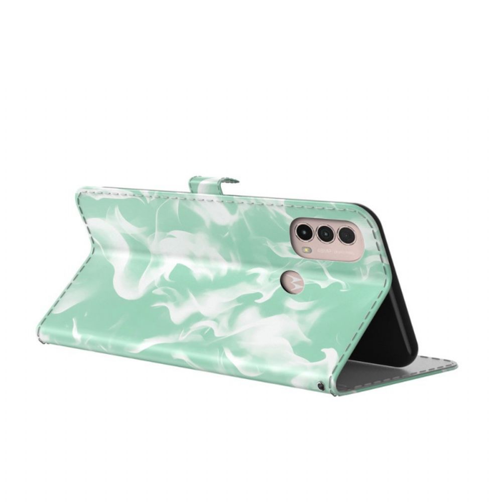 Folio-hoesje voor Moto E40 / E30 / E20 Abstract Patroon