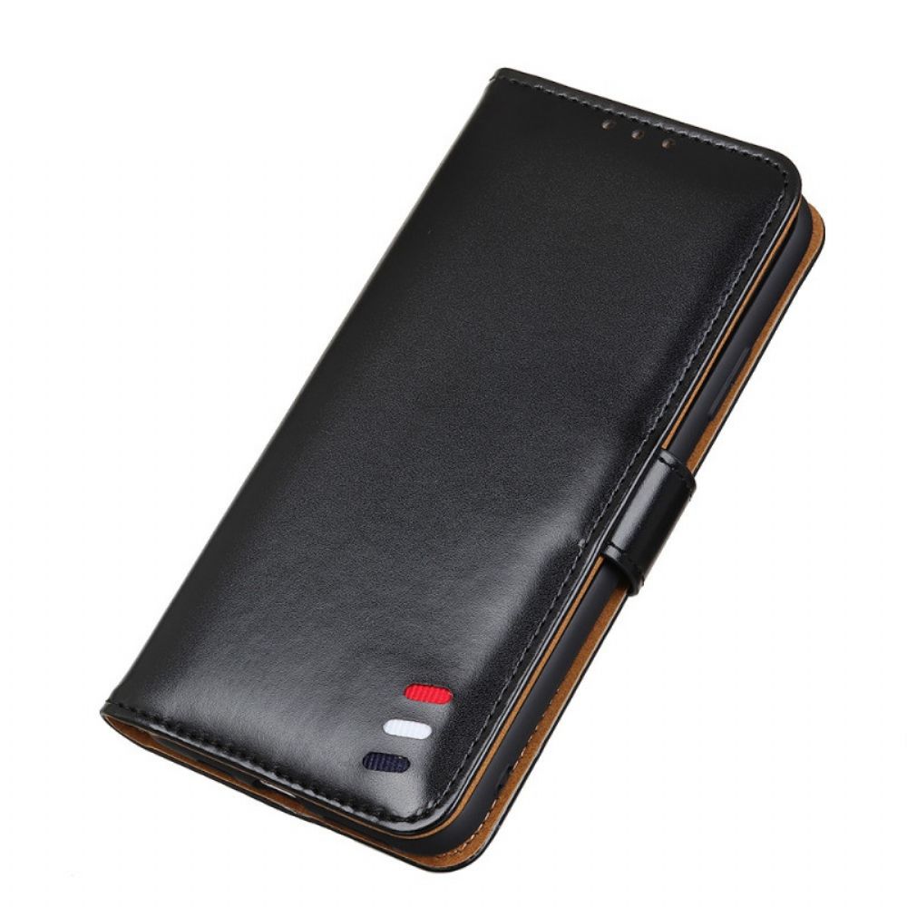 Folio-hoesje voor Moto E40 / E30 / E20 Driekleurig Leereffect