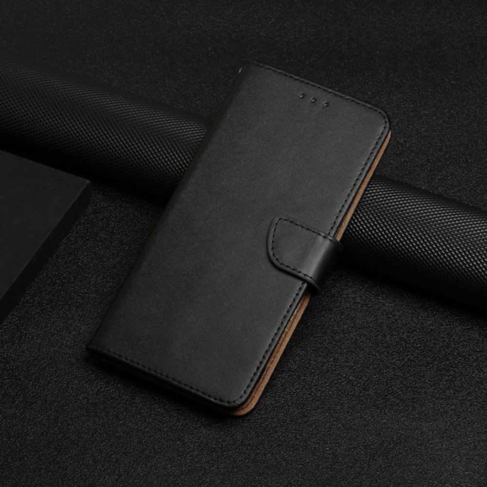 Folio-hoesje voor Moto E40 / E30 / E20 Echt Nappaleer