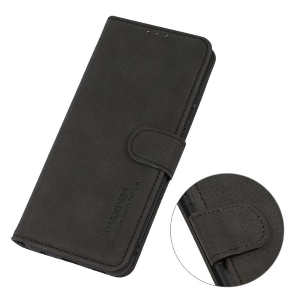 Folio-hoesje voor Moto E40 / E30 / E20 Khazneh Mode Leereffect