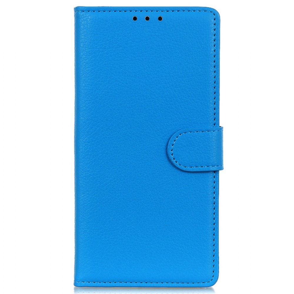 Folio-hoesje voor Moto E40 / E30 / E20 Traditioneel Lychee