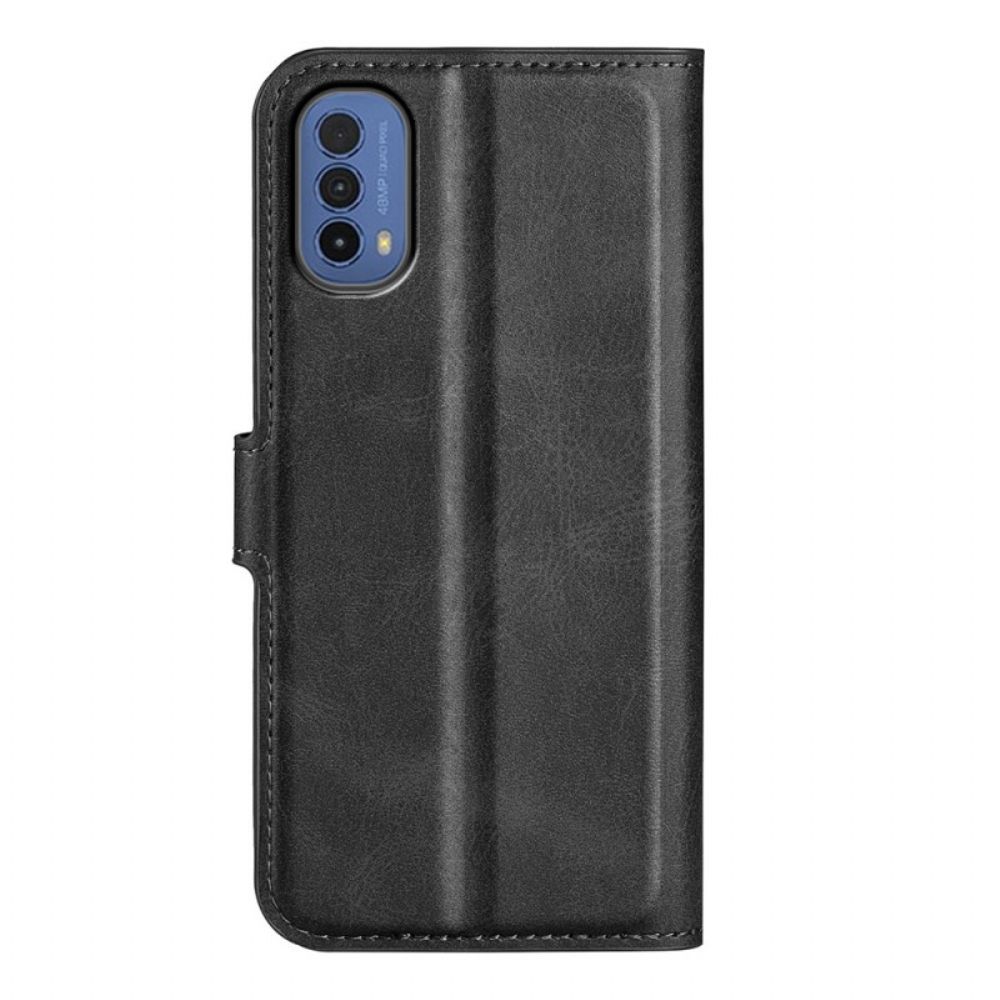 Leren Hoesje voor Moto E40 / E30 / E20 Extreem Slank Leereffect