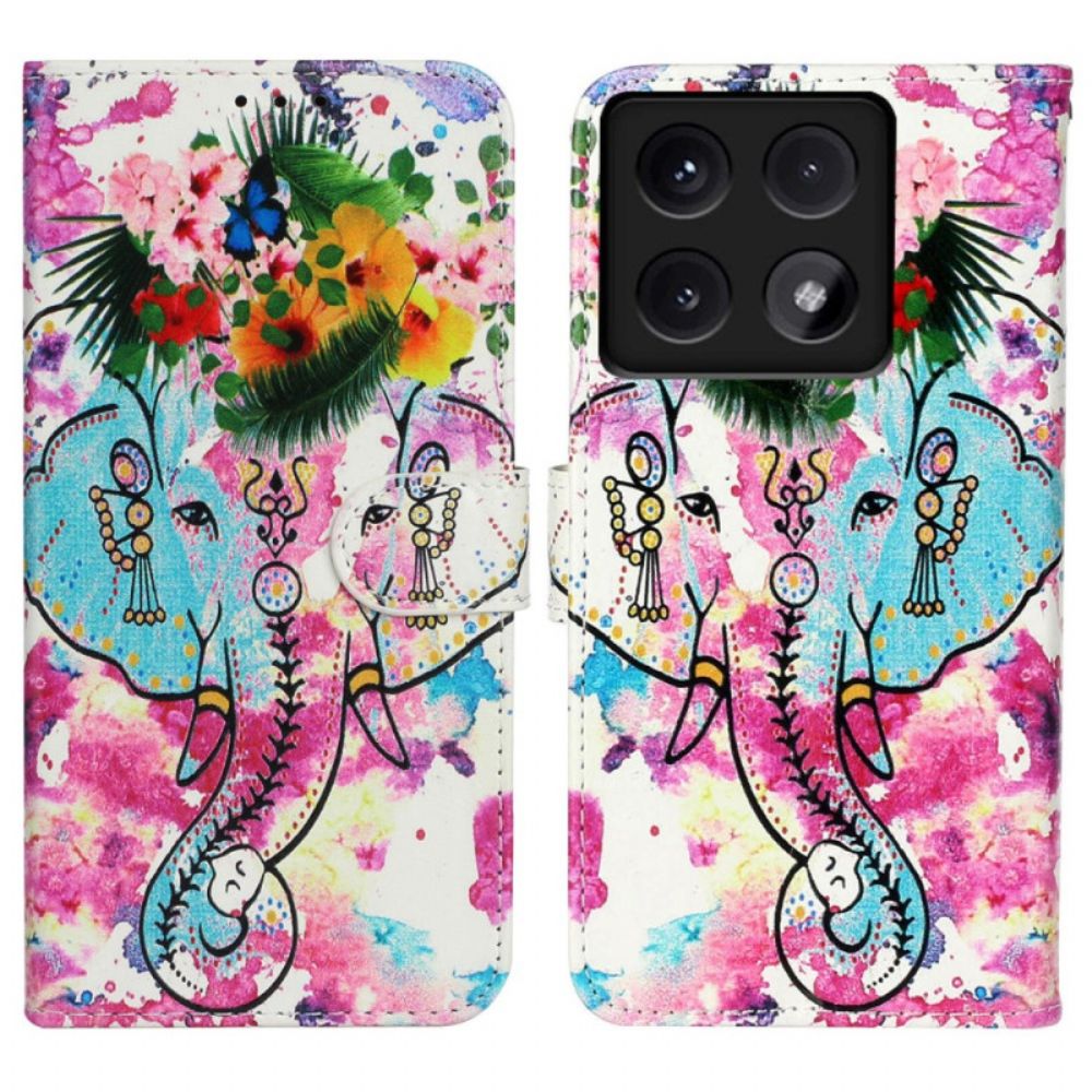 Bescherming Hoesje Xiaomi 14t Premium Bloemenolifant