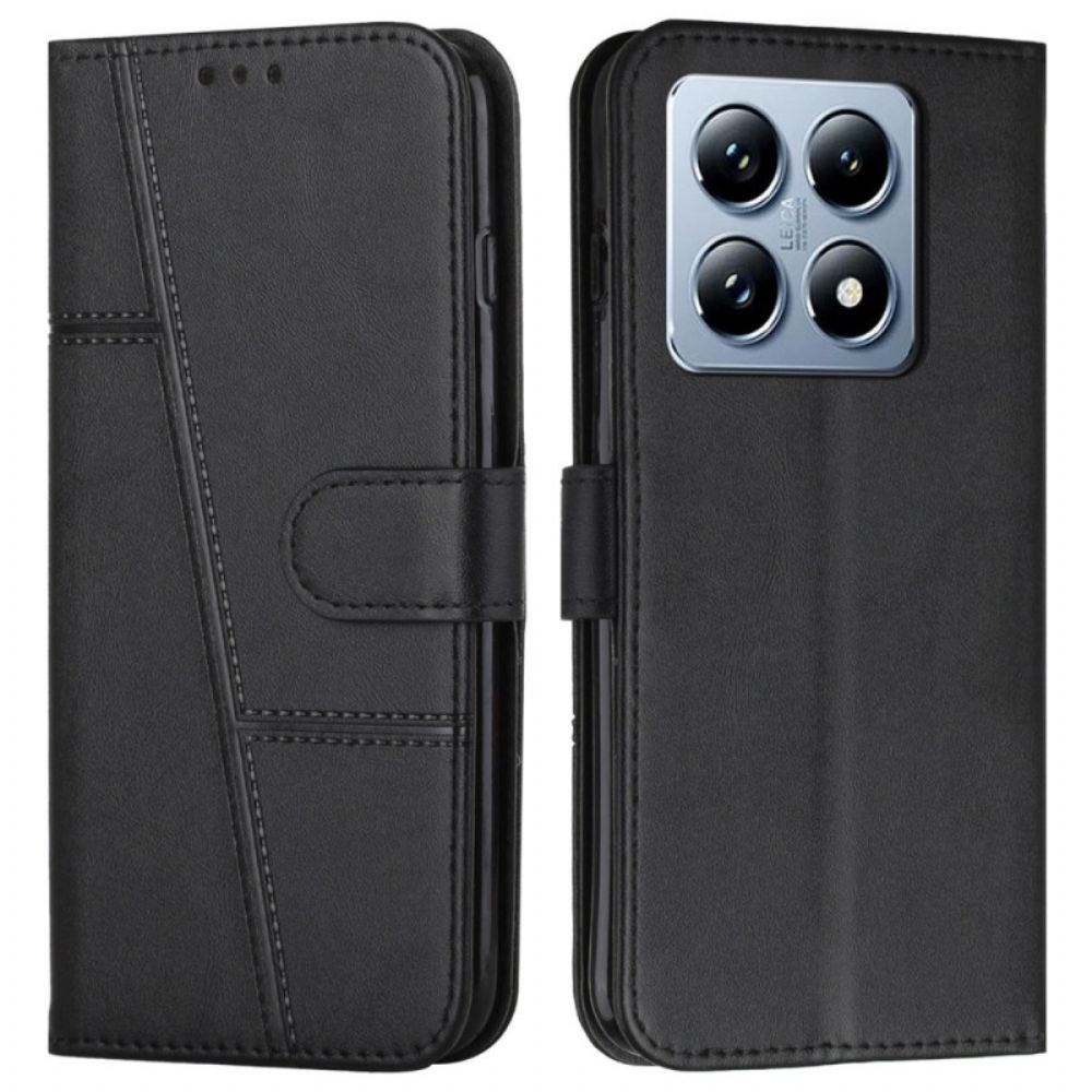 Flip Case Leren Xiaomi 14t Zakelijk