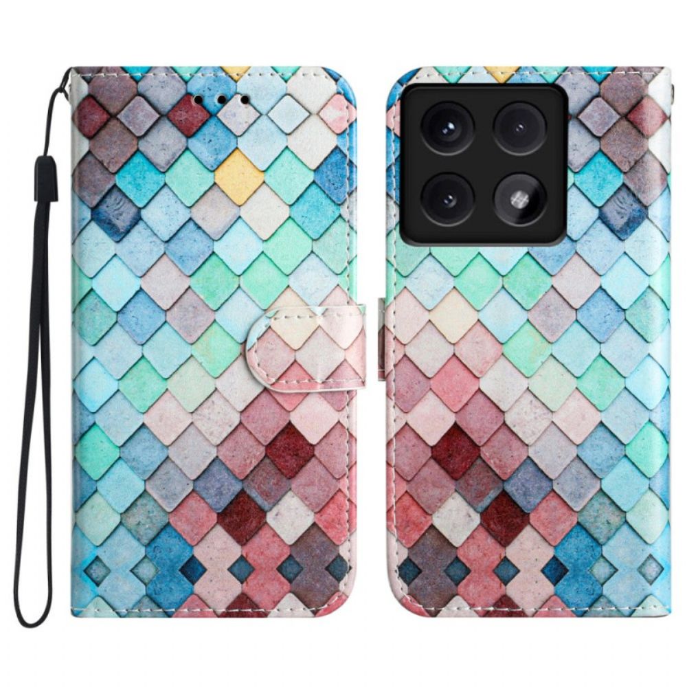 Folio-hoesje Xiaomi 14t Rasterpatroon