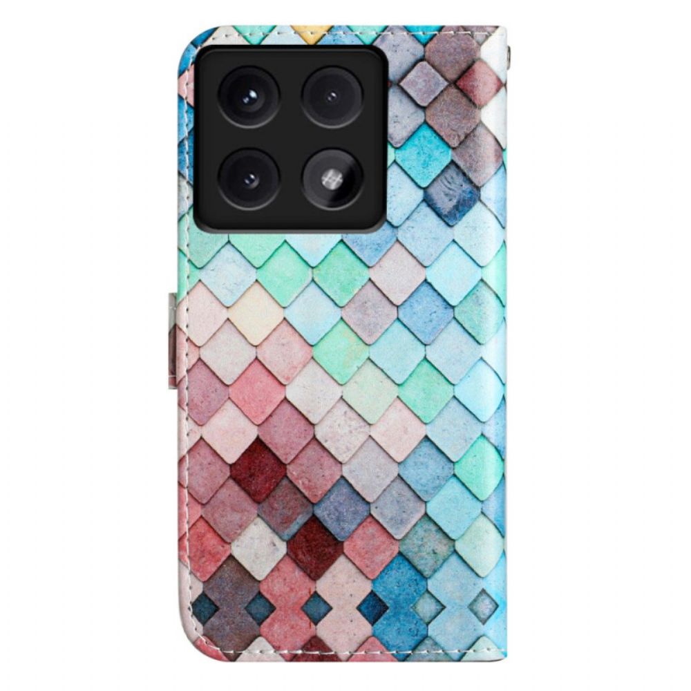 Folio-hoesje Xiaomi 14t Rasterpatroon