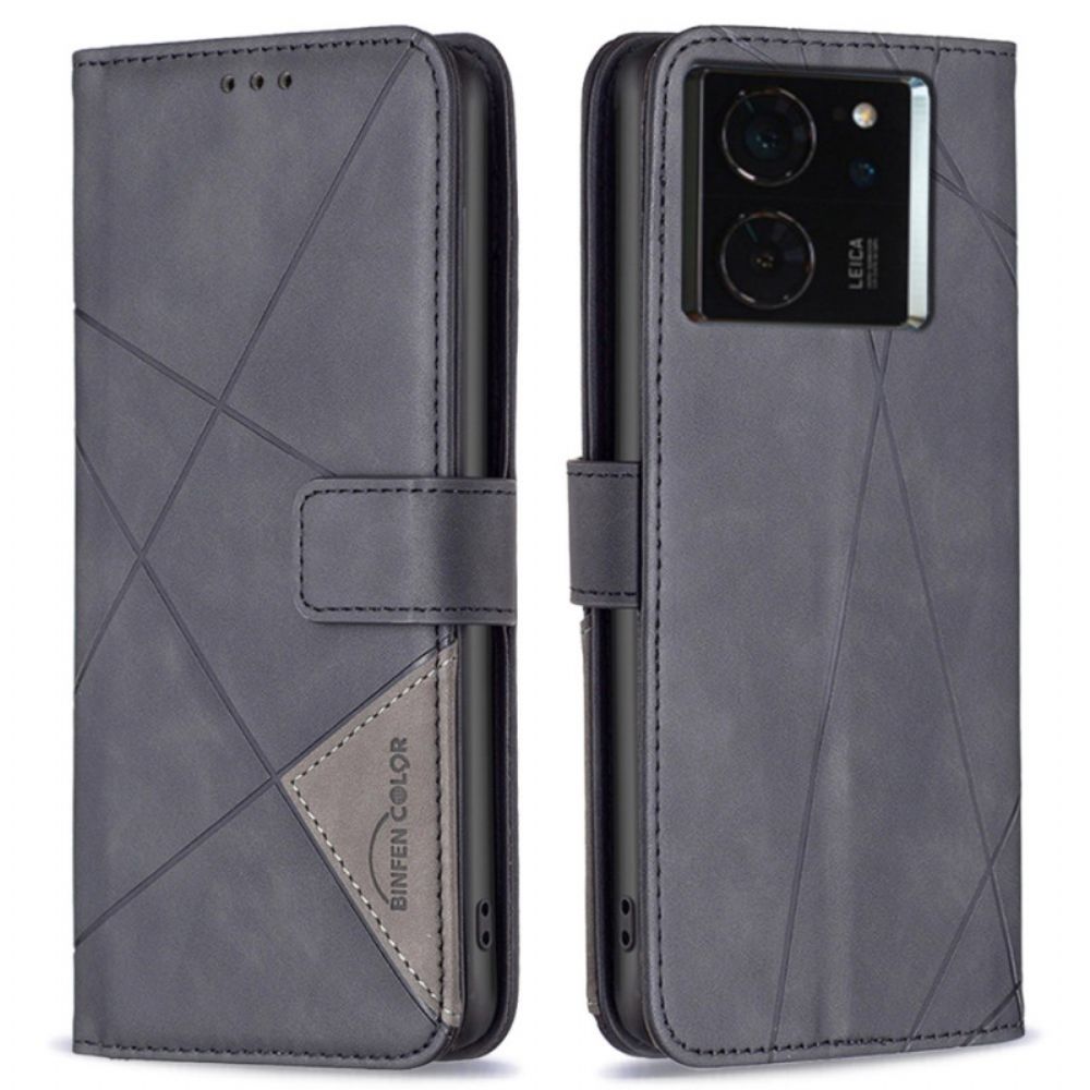 Folio-hoesje Xiaomi 14t Telefoonhoesje Geometrisch Patroon