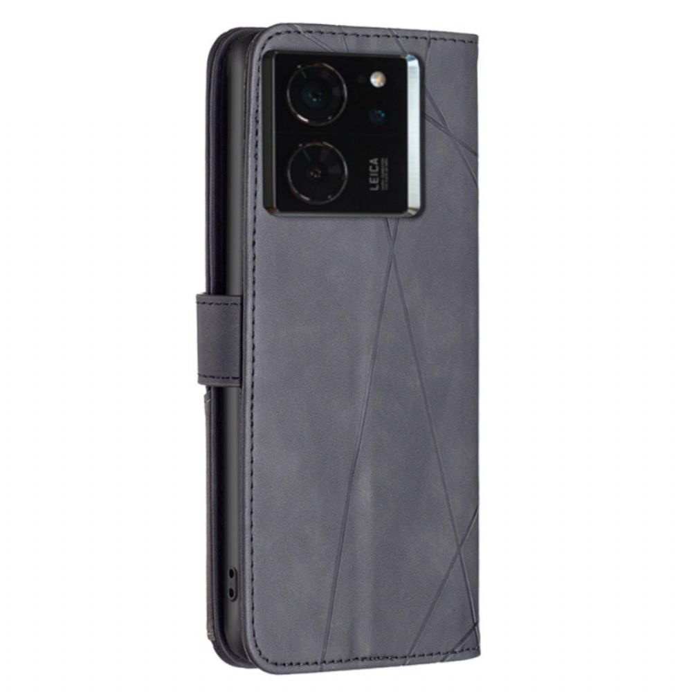 Folio-hoesje Xiaomi 14t Telefoonhoesje Geometrisch Patroon