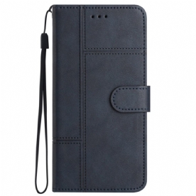 Leren Hoesje Voor Xiaomi 14t Lijnen