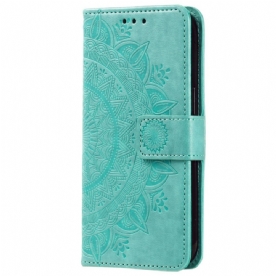 Leren Hoesje Xiaomi 14t Mandala Zon