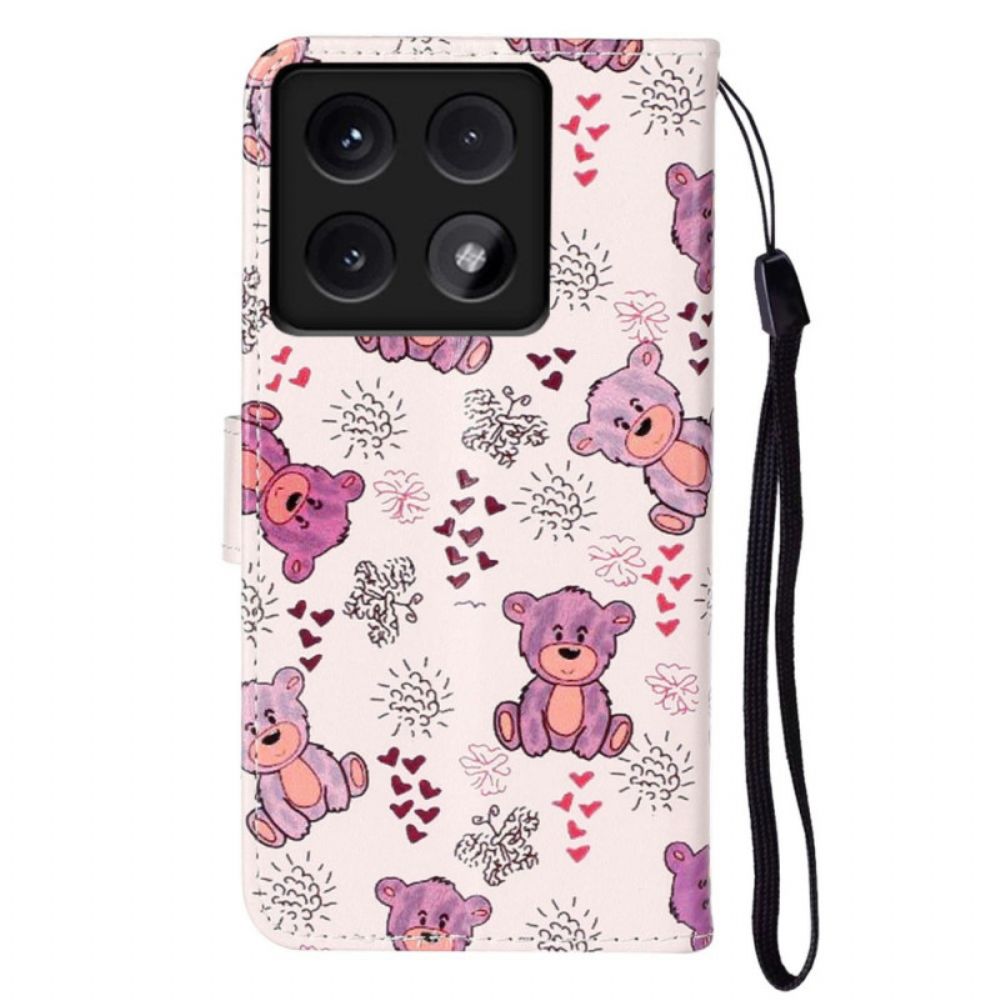 Leren Hoesje Xiaomi 14t Premium Beer Bescherming Hoesje