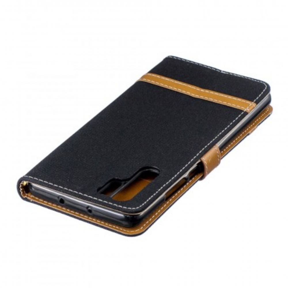 Flip Case voor Huawei P30 Pro Met Ketting Band Met Stof En Leereffect