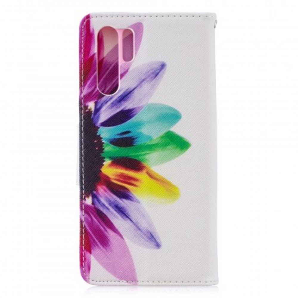 Folio-hoesje voor Huawei P30 Pro Aquarel Bloem