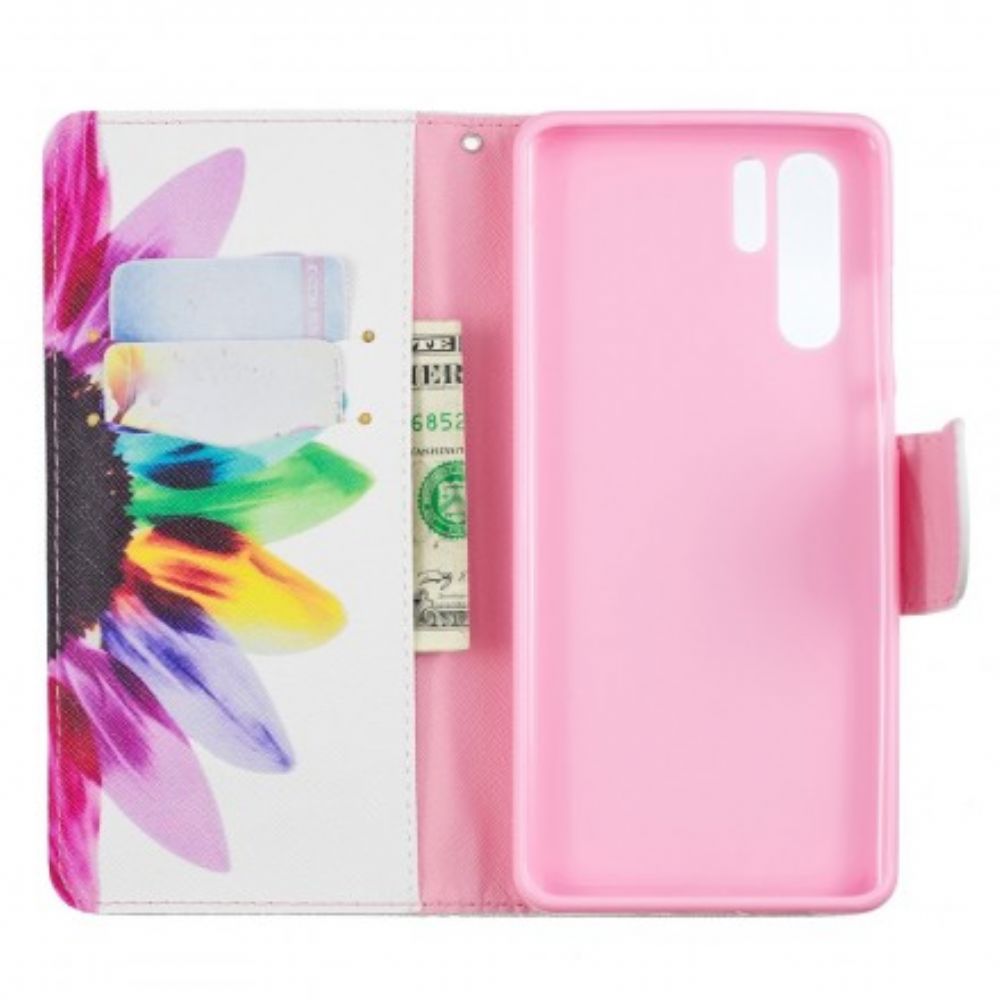 Folio-hoesje voor Huawei P30 Pro Aquarel Bloem