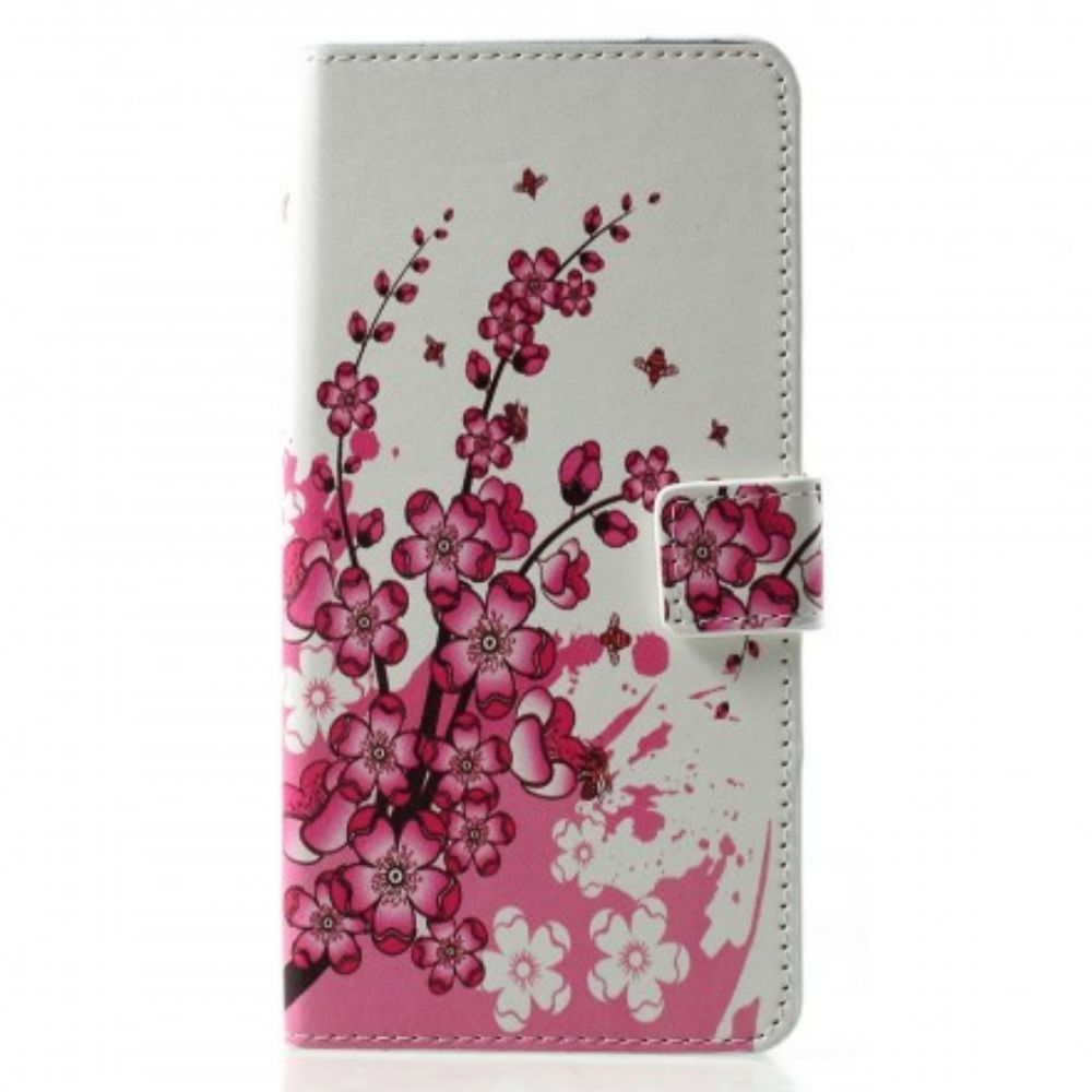 Folio-hoesje voor Huawei P30 Pro Tropische Bloemen