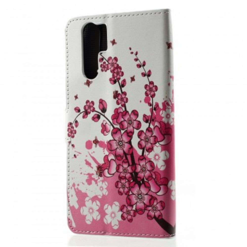 Folio-hoesje voor Huawei P30 Pro Tropische Bloemen