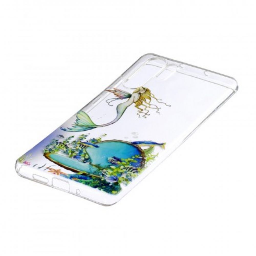 Hoesje voor Huawei P30 Pro Blauwe Zeemeermin