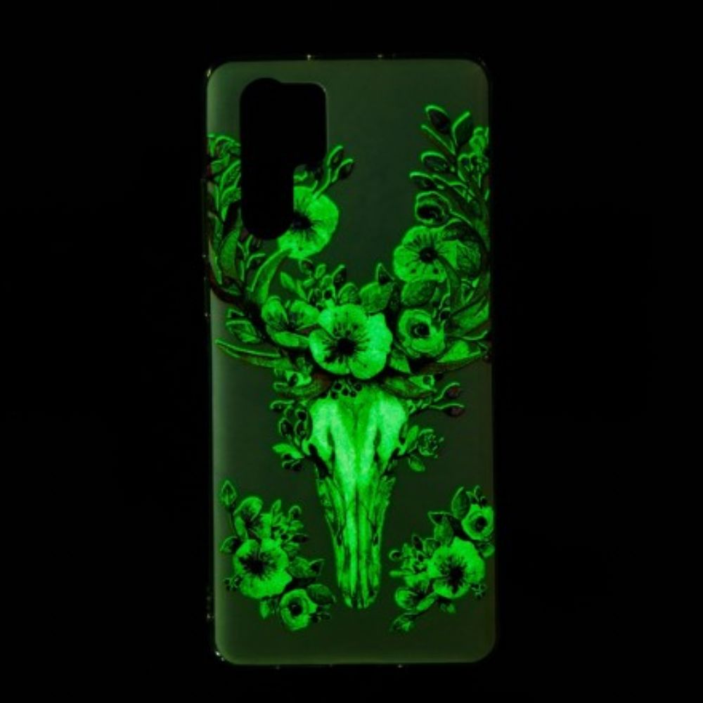 Hoesje voor Huawei P30 Pro Fluorescerende Bloem Eland