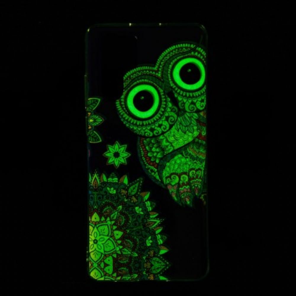 Hoesje voor Huawei P30 Pro Fluorescerende Mandala Uil