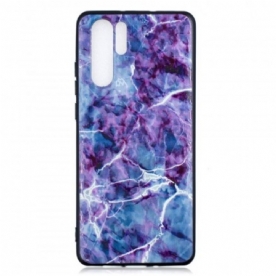 Hoesje voor Huawei P30 Pro Paars Marmer