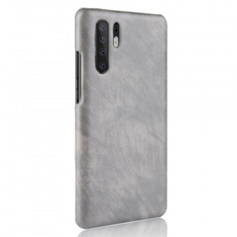 Hoesje voor Huawei P30 Pro Prestaties Litchi Leder Effect