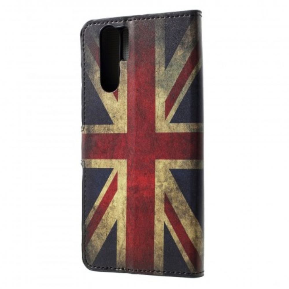 Leren Hoesje voor Huawei P30 Pro Engeland Vlag