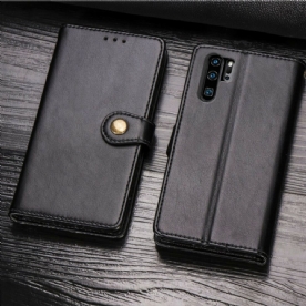 Leren Hoesje voor Huawei P30 Pro Faux Leder En Vintage Sluiting