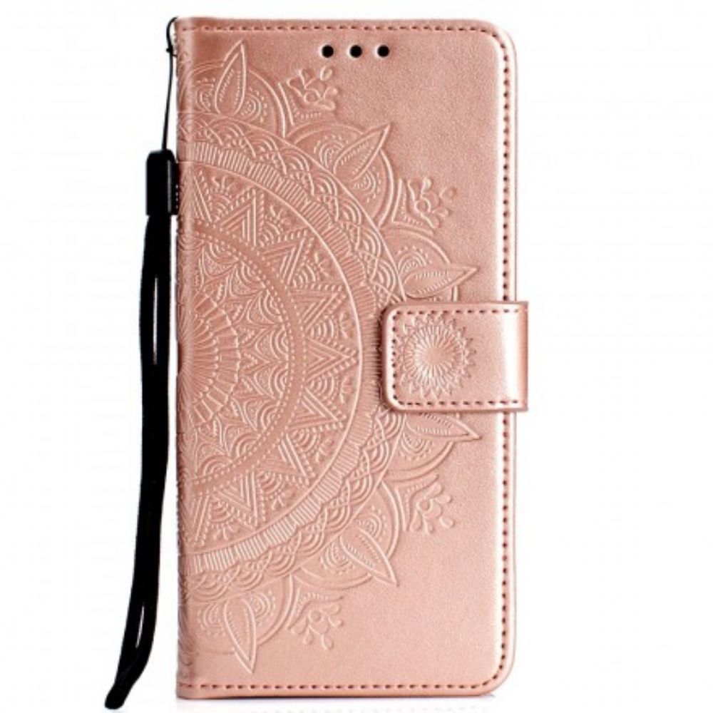 Leren Hoesje voor Huawei P30 Pro Zon Mandala