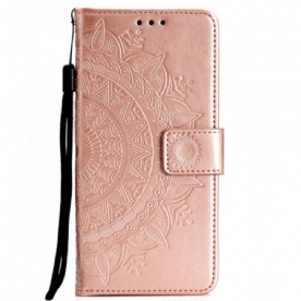 Leren Hoesje voor Huawei P30 Pro Zon Mandala