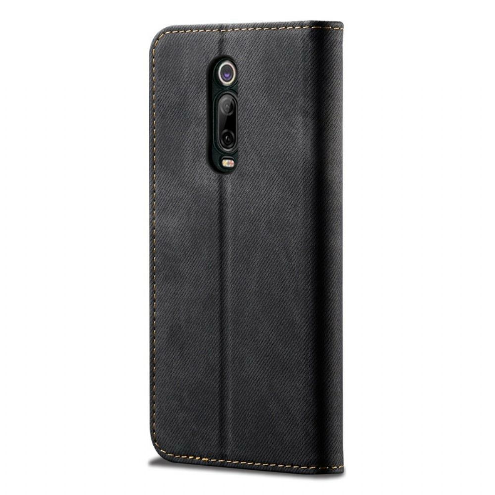 Bescherming Hoesje voor Xiaomi Mi 9T / Mi 9T Pro Folio-hoesje Denim Stof