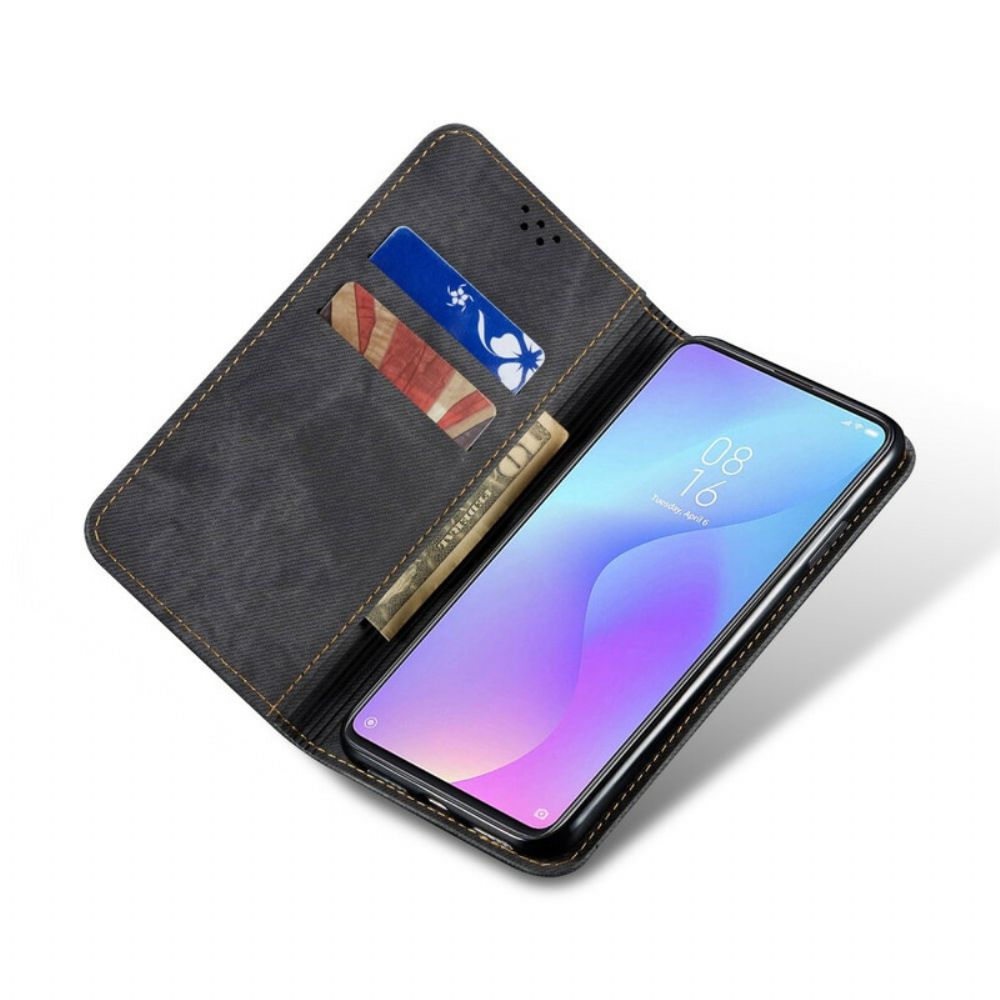 Bescherming Hoesje voor Xiaomi Mi 9T / Mi 9T Pro Folio-hoesje Denim Stof